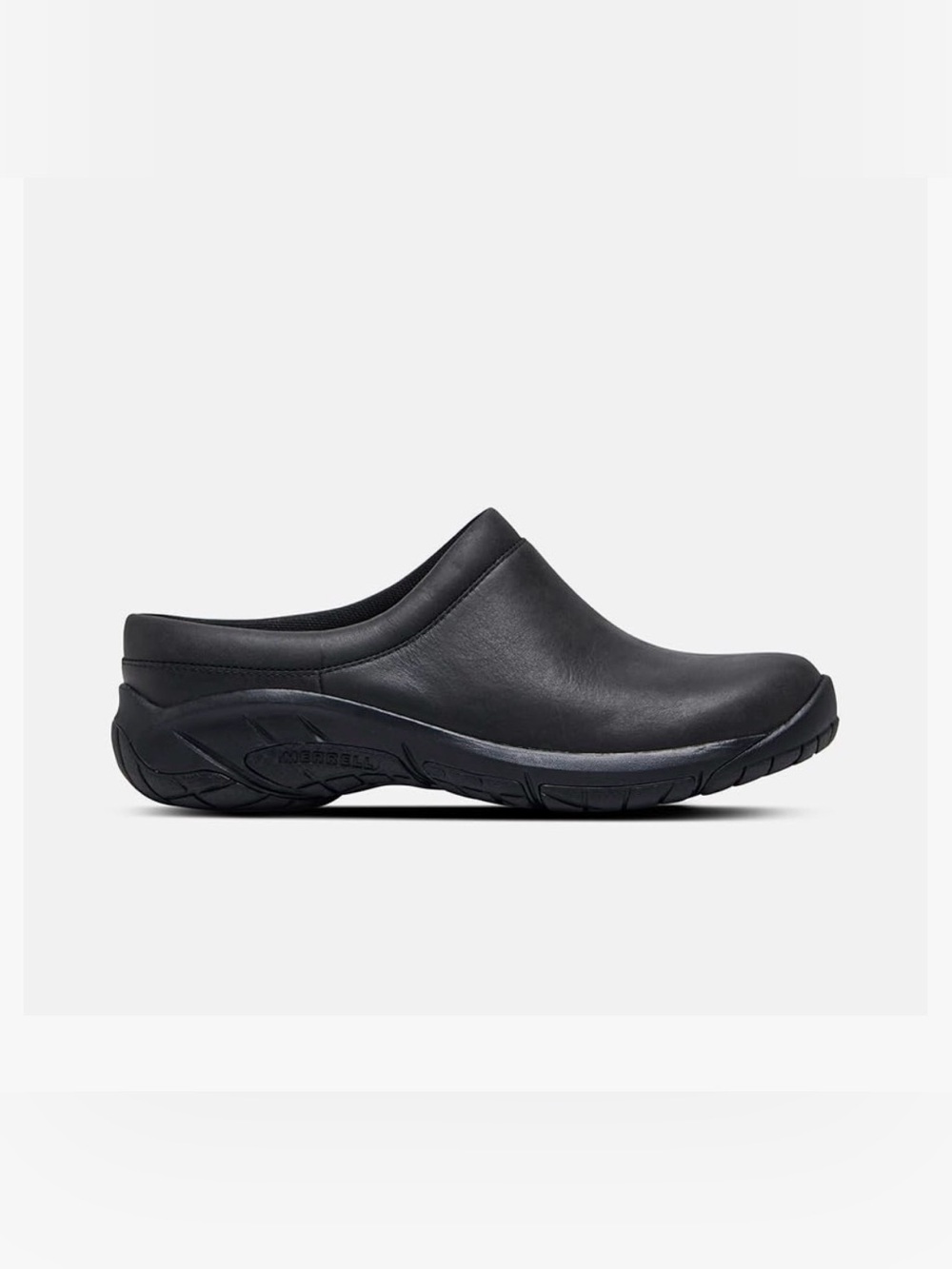 Merrell Encore Nova 4 black leather slip on clogs size 6 EUC